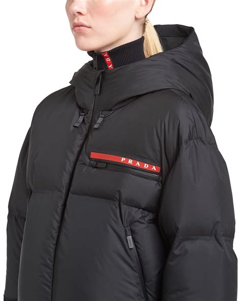 ice blue prada puffer jacket|Prada jackets for women.